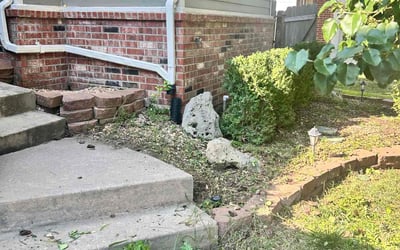 Photo of Amy S.'s yard after getting landscaping in Kingman, KS