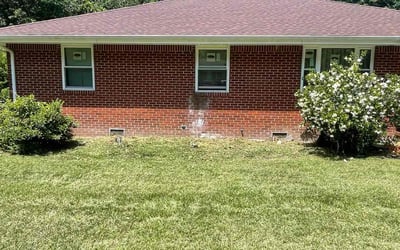 Photo of Brenda C.'s yard after getting landscaping in Grandy, NC