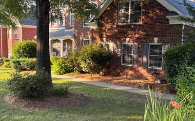 Photo of Aaron B.'s yard after getting landscaping in Waxhaw, NC