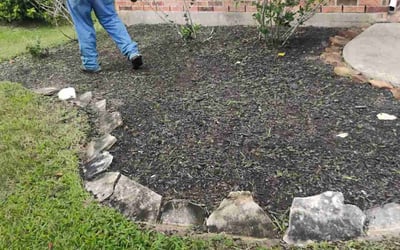Photo of Anthony S.'s yard after getting landscaping in Pearland, TX