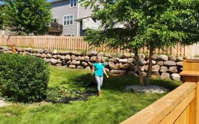 Photo of Ashley W.'s yard after getting landscaping in Portage, WI