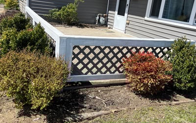 Photo of Michelle S.'s yard after getting landscaping in Aurora, IN