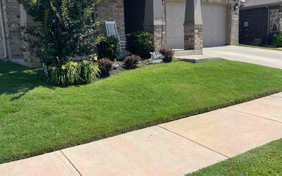 Photo of Karen L.'s yard after getting landscaping in Denton, TX