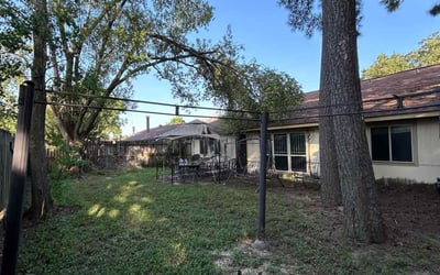 Photo of Danielle H.'s yard after getting landscaping in Liberty, TX