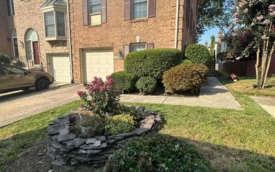 Photo of Amy S.'s yard after getting landscaping in Faulkner, MD