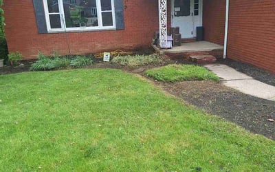 Photo of Jennifer D.'s yard after getting landscaping in Brunswick, OH