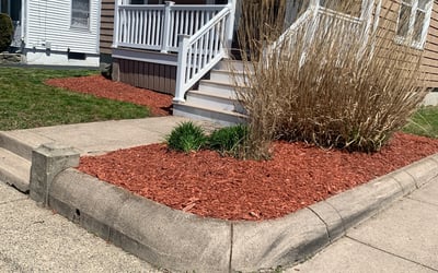Photo of Marie C.'s yard after getting landscaping in South Easton, MA