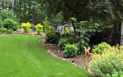 Photo of Haide M.'s yard after getting landscaping in Athens, GA
