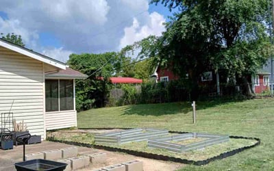 Photo of Stephanie C.'s yard after getting landscaping in O Fallon, IL