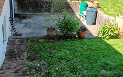Photo of Susan S.'s yard after getting landscaping in Godfrey, IL