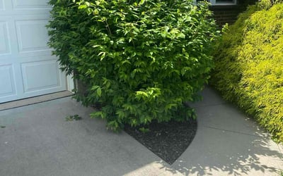 Photo of Joshua T.'s yard after getting landscaping in Morrow, OH