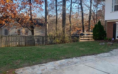 Photo of Cory D.'s yard after getting landscaping in Gold Hill, NC