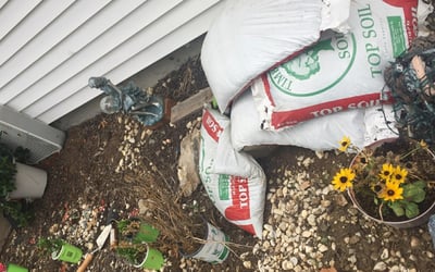 Photo of Christine S.'s yard after getting landscaping in Festus, MO