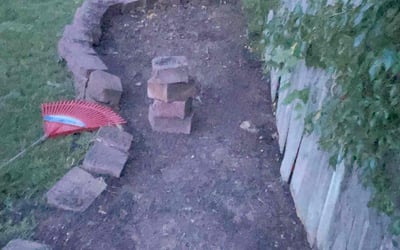 Photo of Larry S.'s yard after getting landscaping in Mulvane, KS