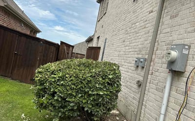 Photo of Tunde O.'s yard after getting landscaping in Frisco, TX