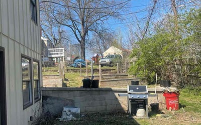 Photo of Megan M.'s yard after getting landscaping in Lawson, MO