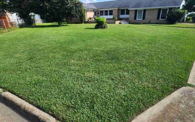 Photo of Jason H.'s yard after getting landscaping in Hayes, VA