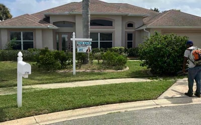 Photo of Virginia D.'s yard after getting lawn care in New Smyrna Beach, FL