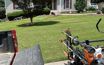 Photo of Ashley S.'s yard after getting landscaping in Douglasville, GA