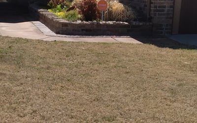 Photo of Kenneth A.'s yard after getting landscaping in Meeker, OK