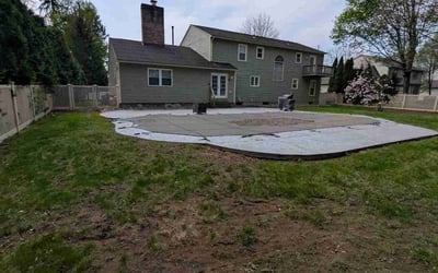 Photo of Joshua B.'s yard after getting landscaping in Liverpool, NY