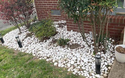 Photo of Joe B.'s yard after getting landscaping in Ford, VA