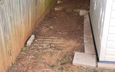 Photo of Angela F.'s yard after getting landscaping in Lexington, OK