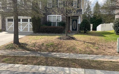 Photo of Kevin K.'s yard after getting landscaping in Faith, NC