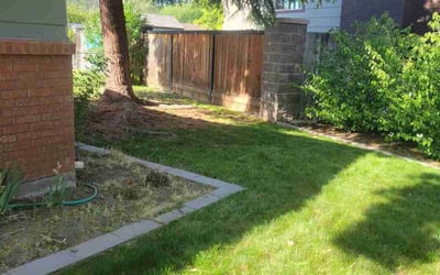 Photo of Sarah L.'s yard after getting landscaping in Kuna, ID