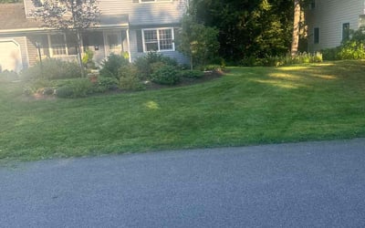 Photo of Ban B.'s yard after getting lawn care in Delmar, NY