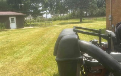 Photo of Kim G.'s yard after getting landscaping in Battle Creek, MI