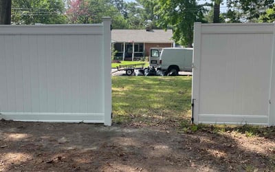 Photo of Linda M.'s yard after getting landscaping in Rescue, VA