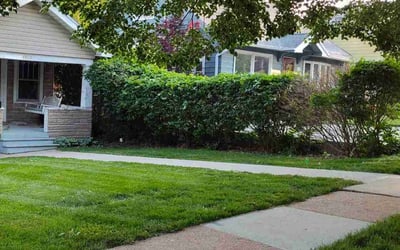 Photo of Mitchell M.'s yard after getting landscaping in Plattsmouth, NE
