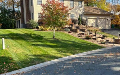 Photo of Mark G.'s yard after getting landscaping in Woodville, WI