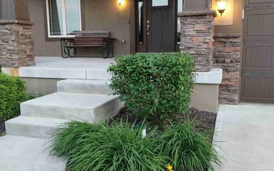 Photo of Evan K.'s yard after getting landscaping in Braymer, MO