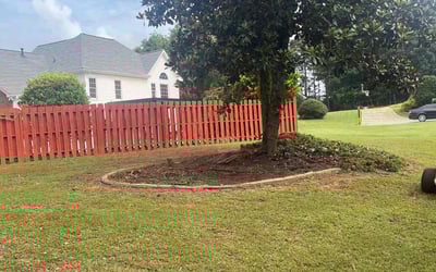 Photo of Cheryl L.'s yard after getting landscaping in Douglasville, GA