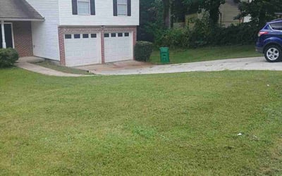 Photo of Kim S.'s yard after getting landscaping in Lithonia, GA