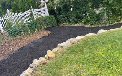 Photo of Heather B.'s yard after getting landscaping in South Easton, MA