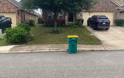 Photo of Samuel B.'s yard after getting landscaping in Kingsbury, TX