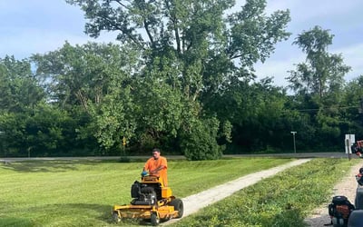 Photo of Patrick K.'s yard after getting landscaping in Round Lake, IL