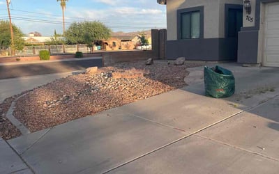 Photo of Aaron L.'s yard after getting landscaping in Fort Mcdowell, AZ