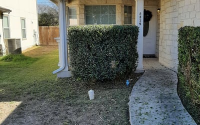 Photo of Erin M.'s yard after getting landscaping in Pandora, TX