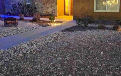 Photo of Jason B.'s yard after getting landscaping in Overton, NV
