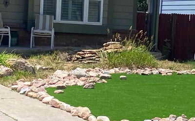 Photo of Rita M.'s yard after getting landscaping in Divide, CO