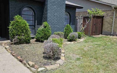 Photo of Samantha R.'s yard after getting landscaping in Elmo, TX