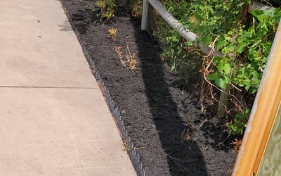 Photo of Stephanie R.'s yard after getting landscaping in Lackey, VA