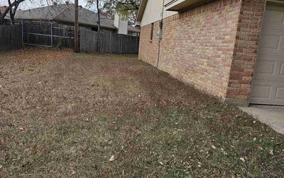 Photo of Brandon R.'s yard after getting landscaping in Dennis, TX