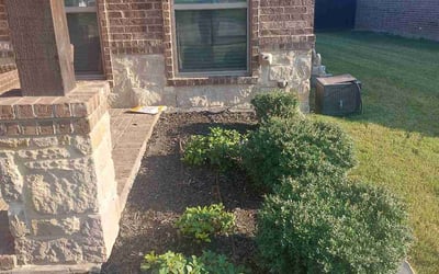 Photo of Michael P.'s yard after getting landscaping in Millsap, TX