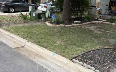Photo of Nicole L.'s yard after getting landscaping in Buda, TX
