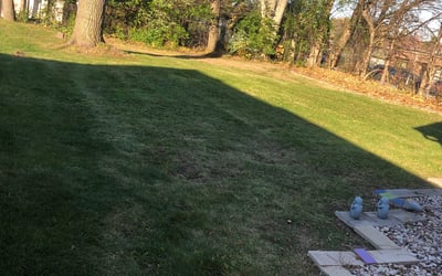 Photo of Erika B.'s yard after getting landscaping in Big Bend, WI